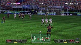 Pro Evolution Soccer (PES) 1 (Winning Eleven 5) - FC Barcelona vs Real Madrid Gameplay PS2 HD PCSX2