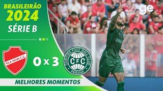 VILA NOVA 0  X 3 CORITIBA | MELHORES MOMENTOS | 32ª RODADA BRASILEIRÃO SÉRIE B 2024 | ge.globo