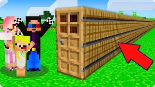 МЫ НАШЛИ И ОТКРЫЛИ САМУЮ ДЛИННУЮ ДВЕРЬ В МАЙНКРАФТ! ШЕДИ ЛЕСКА И НУБИК MINECRAFT