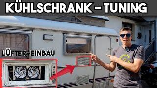 Absorber Kühlschrank Tuning - Lüfter-Einbau  im Camper