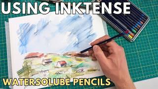 Using Inktense Watercolor Pencils - A Simple Tutorial