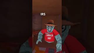 The IRS in a nutshell #gorillatag #fypシ #toptenfacts #meme #shorts #vr