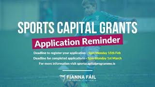 Sports Capital Grants - How To Apply