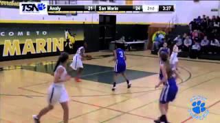 Lady Tiger Bailey Hunter (#3) Gets a Layup after nice pass from Shelby Buchmann