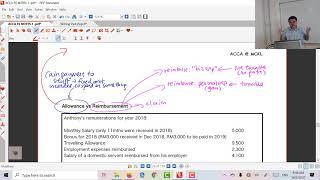 ACCA TX (MYS) Employment Income