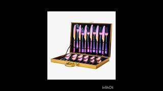 High-end tableware 24 piece set #music #everyone #world #viralvideo