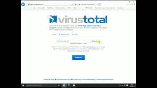 Verdächtige Dateien testen bei Virustotal.com