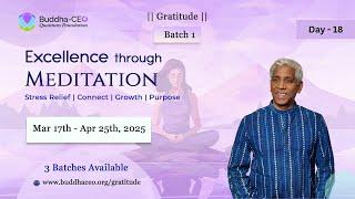 Gratitude | Day - 18 | Batch 1| Goal Setting & Creative Visualisation