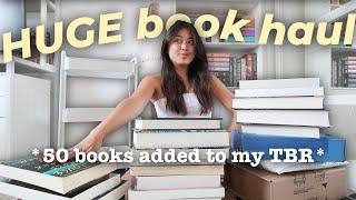 HUGE BOOK HAUL & fill up my TBR CART with me! | 50 books 