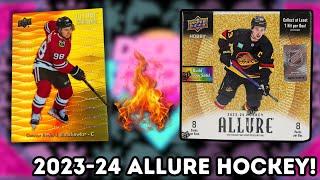 PURPLE /10! 2023-24 ALLURE HOCKEY HOBBY BOX REVIEW!