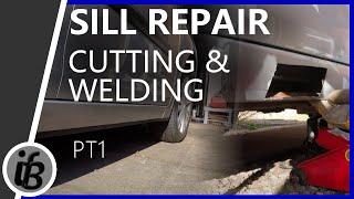 Sill repair, cutting & welding pt1