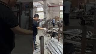 Custom Hotel Restaurant Table and Chair  with Aluminum Frame ：welding I