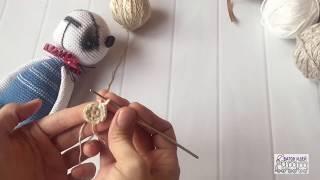 Как вязать амигуруми. Урок 1 - петля амигуруми, 1 и 2 ряды