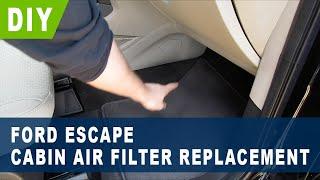 Ford Escape Cabin Air Filter Replacement ( 2013 2014 2015 2016 2017 2018 2019 )