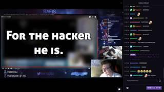 Rafis reaction to "Rafis is a Hacker" Live with chat