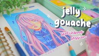  sketchbook session // ft. ARRTX jelly gouache 