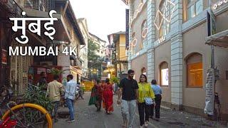 MUMBAI Kala Ghoda, Fort Walking Tour - India Walking Tour 4K HDR