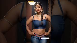 Indian Girl in Denim with a Traditional Twist | AI Model Look Book | Virtual Influencer Style