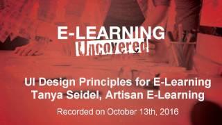 User Interface Design Principles for E-Learning