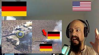 Germany Reaction: American Reacts To A real battle of the Leopard 2A6 tank in Russia