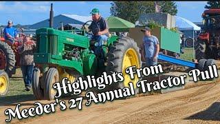 Meeder's Tractor Pull 8/27/23 Highlights #allischalmers #tractors #vintagetractor #tractorpulling