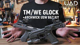 Toy Gun ASMR - Tokyo Marui Glock 17 / WE G18 + Archwick B&T  USW-G