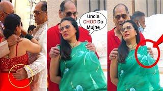 Kajol feeling very Uncomfortable when her Uncle tried to take Advantage of her during Event