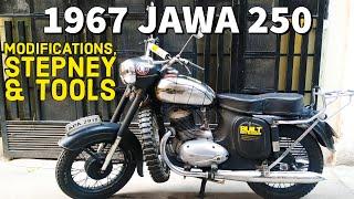 1967 Jawa 250 Update - Mods, Stepney & Tools