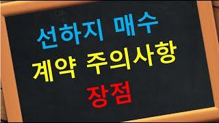 선하지 계약 게약 주의사항 장점