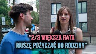 Przechodnie mówią, ile zdrożały ich kredyty. "2/3 większa rata. Wspieram się pożyczkami od rodziny".