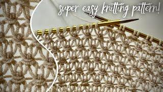 Простой красивый редкий узор для вязания топа, майки, кардигана!  Amazing knitting pattern!