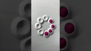 Satisfying Rangoli Designs l Muggulu Kolam #rangoli #shortsfeed #shorts #ytshorts #satisfying