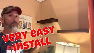 How to Install Floating Shelves/Easy DIY/Amazon