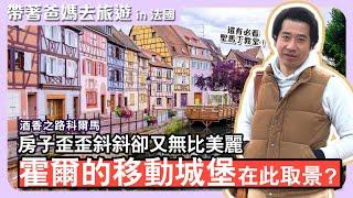 美麗的酒香小鎮科爾馬Colmar｜普菲斯特屋是霍爾的移動城堡設計參考?｜哥德式金色聖馬丁教堂不容錯過~一起漫步色彩繽紛童話小鎮｜亞爾薩斯｜帶著爸媽去旅遊｜法國France｜歐洲旅遊