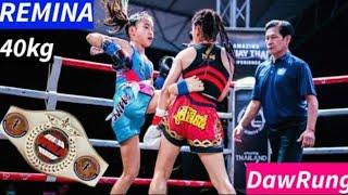 REMINA (Blue ) Kaennorsing Muaythai  vs Daw Rung | WMA Championship #Muaythai fight