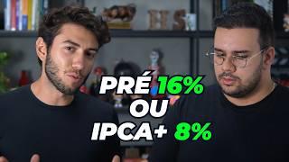 PREFIXADO 16% OU IPCA+ 8% | Qual rende mais? Onde investir?