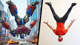 Stunts From Transformers In Real Life (Parkour)