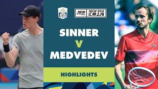 Jannik Sinner vs Daniil Medvedev Highlights | Rolex Shanghai Masters 2024