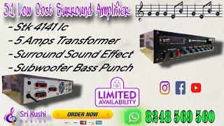 5.1 Low Price Surround Amplifier _ Stk 4141 Ic _5 Amps Transformer @srikushiaudios Hosur -8248569560