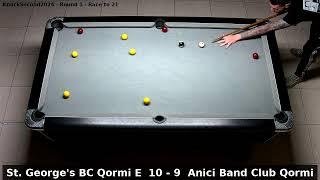 St. George's BC Qormi E vs Anici Band Club Qormi | KnockSecond2024 | Round 1