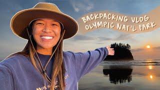 backpacking vlog in olympic national park (second beach) | summer weekend diaries