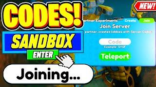 ️New️ ALL WORKING SANDBOX MODE CODES For Toilet Tower Defense Partner Experiments 2024