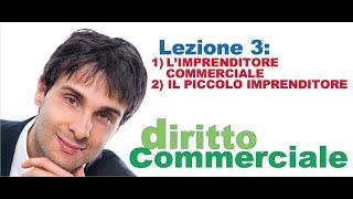 Diritto Commerciale Video Lezione n.3: L'imprenditore commerciale, il piccolo imprenditore