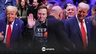  President-elect Donald Trump arrives at Madison Square Garden alongside Elon Musk #UFC309 ‍