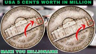 Top Secrets of 5 Cents US Coins Worth Millions Today!" You Have These Valuable Coins in your?