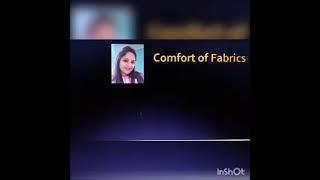 CD302,Comfort of fabrics By Laxmi Sharma Lect Gwpc Sanganer