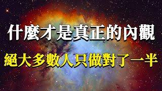 什麼才是真正的內觀？絕大部分人都沒有完整的完成過一次！提起覺知，向內而觀！#能量#業力 #宇宙 #精神 #提升 #靈魂 #財富 #認知覺醒 #修行