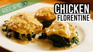 Chicken Florentine with a Parmesan Cream Sauce