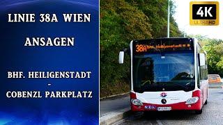 Linie 38A Wien Ansagen – Bhf. Heiligenstadt – Cobenzl Parkplatz | Wiener Grantler