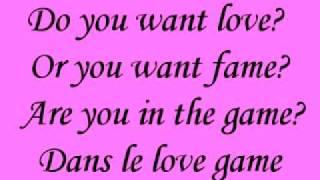 Love Game- Lady GaGa {{Lyrics}}